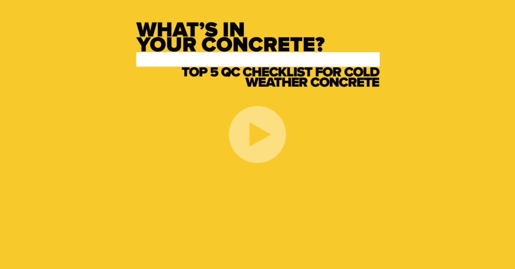 Top 5 QC Checklist For Cold Weather Concrete Concrete Sensors